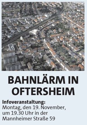 Bahnlärm in Oftersheim